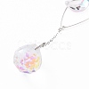 AB Color Plated Crystal Bullet Big Pendant Decorations HJEW-G019-03G-3