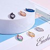 6Pcs 6 Color 304 Stainless Steel Curved Belly Ring Hoop JX496A-01-5
