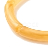 Imitation Gemstone Acrylic Curved Tube Beaded Stretch Bracelet BJEW-JB07962-6