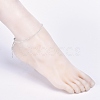 Electroplate Glass Beads Anklets AJEW-AN00279-01-5
