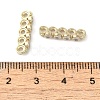Rack Plating Brass Pave Clear Cubic Zirconia Spacer Bars KK-B088-11D-G-2