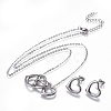 304 Stainless Steel Jewelry Sets SJEW-F204-14-2