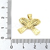 Brass Micro Pave Clear Cubic Zirconia Pendants FIND-Z044-05G-3