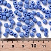 6/0 Opaque Colours Round Glass Seed Beads X-SEED-A010-4mm-43B-3