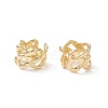 Rack Plating Brass Criss Cross Wide Cuff Earrings for Women EJEW-B014-16G-2