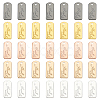 WADORN 50Pcs 5 Colors Alloy Charms FIND-WR0011-36-1