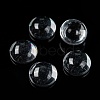 Transparent Half Round Glass Cabochons X-GGLA-R027-8mm-6