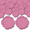 CRASPIRE 25Pcs Adhesive Wax Seal Stickers DIY-CP0009-11B-08-1