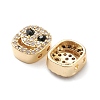 Brass Micro Pave Cubic Zirconia Beads KK-M241-01L-3