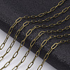Brass Paperclip Chains X-CHC-S008-001A-AB-3