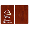 MDF Greeting Card & Paper Envelope with Bowknot AJEW-WH0203-008-3