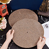 Cork Turntable Slipmat Record Platter for Phonograph AJEW-WH0348-216-3