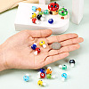 Craftdady 32Pcs 8 Colors Handmade Evil Eye Lampwork Beads LAMP-CD0001-20-5