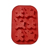 DIY Christmas Reindeer & Gingerbread Man Food Grade Silicone Molds DIY-G052-A03-2