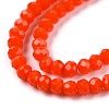 Opaque Solid Color Glass Beads Strands EGLA-T021-02H-3