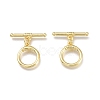 Brass Toggle Clasps KK-Q764-07G-1