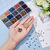 DICOSMETIC 2400Pcs 15 Colors Electroplate Glass Bead Strands EGLA-DC0001-09-3