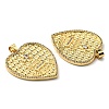 Brass with Cubic Zirconia Pendants KK-K341-35G-3