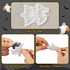 Pandahall 3Pcs 3 Styles DIY Bat Pendants Silhouette Silicone Molds DIY-TA0005-27-4