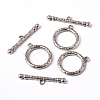 Tibetan Style Alloy Toggle Clasps X-LF1408Y-3