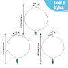 FIBLOOM 6Pcs 6 Styles Natural Rose Quartz & Green Aventurine Pendant Necklaces Set with Alloy Chains NJEW-FI0001-13-2