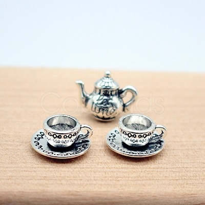 Alloy Teapot & Tea Cup Set Model PW-WG77700-02-1