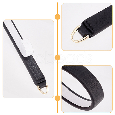 Leather Short Bag Straps FIND-WH0191-06B-1