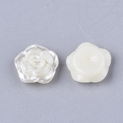 ABS Plastic Imitation Pearl Cabochons KY-Q052-01-1