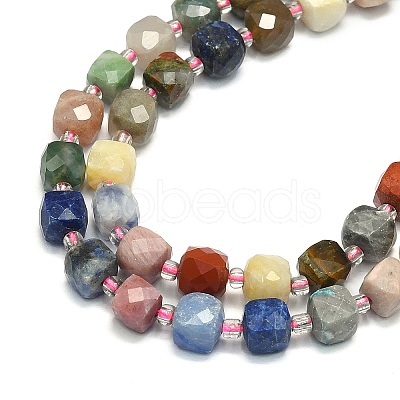 Natural Mixed Gemstone Beads Strand G-I376-D68-01-1