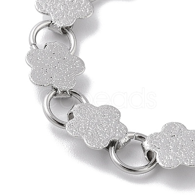 Non-Tarnish 304 Stainless Steel Link Chain Bracelets for Women BJEW-Q343-04A-P-1