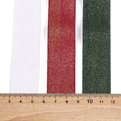 9 Yards 3 Styles Christmas Theme Polyester & Polycotton Ribbons Sets SRIB-A015-01A-01-1