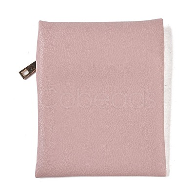 Imitation Leather Jewelry Storage Zipper Bags ABAG-G016-01C-03-1