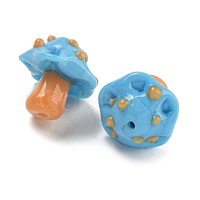 Handmade Bumpy Lampwork Beads LAMP-S067-01C-1