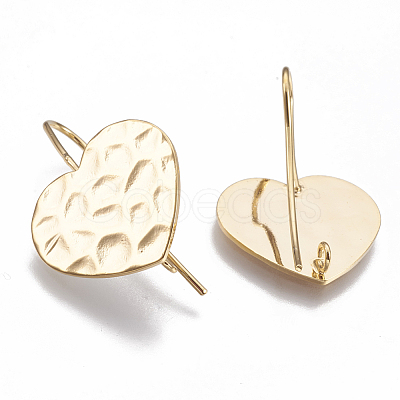 Brass Stud Earring Findings X-KK-Q750-033G-1