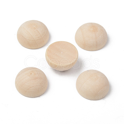 Unfinished Natural Wood Cabochons WOOD-R269-H-1