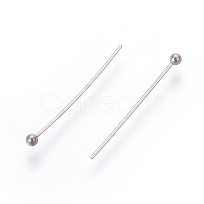 Tarnish Resistant 304 Stainless Steel Ball Head Pins STAS-E452-01P-E-1