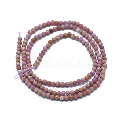 Natural Purple Mica Beads Strands G-G792-39-1