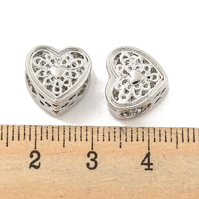 Valentine's Day Rack Plating Alloy European Beads FIND-B034-24P-1