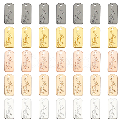 WADORN 50Pcs 5 Colors Alloy Charms FIND-WR0011-36-1