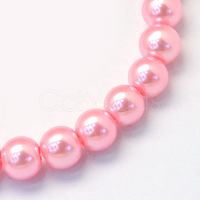 Baking Painted Glass Pearl Bead Strands X-HY-Q003-3mm-53-1