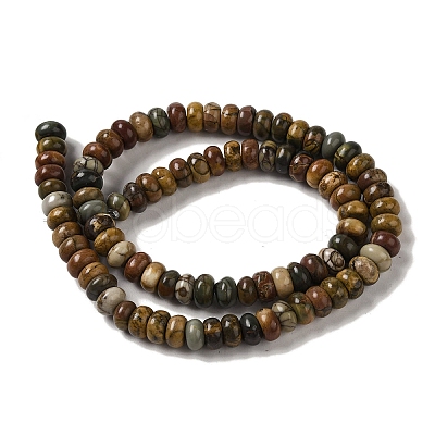 Natural Picasso Jasper Beads Strands G-Q161-B01-02-1