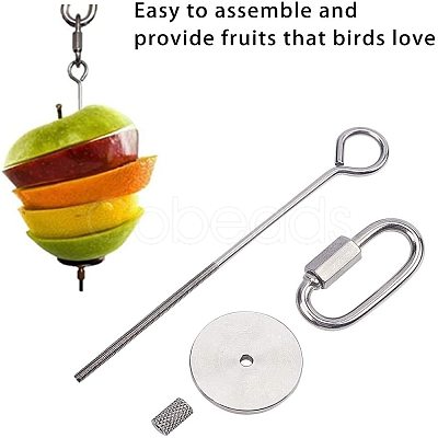 Stainless Steel Bird Food Feed Tool Sets AJEW-GA0002-04-1