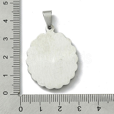 304 Stainless Steel Pendants STAS-H192-05P-03-1