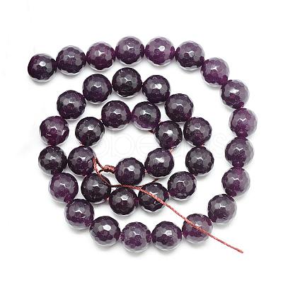 Natural White Jade Bead Strands G-R346-6mm-20-1