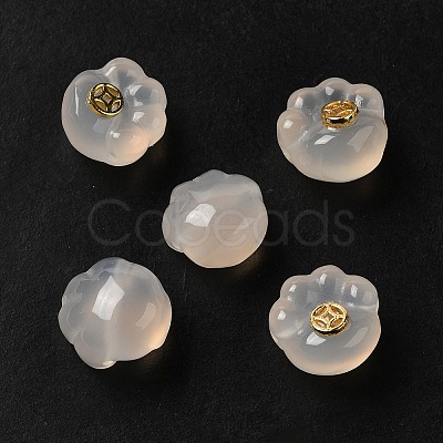 Natural White Chalcedony Beads G-B100-04-1