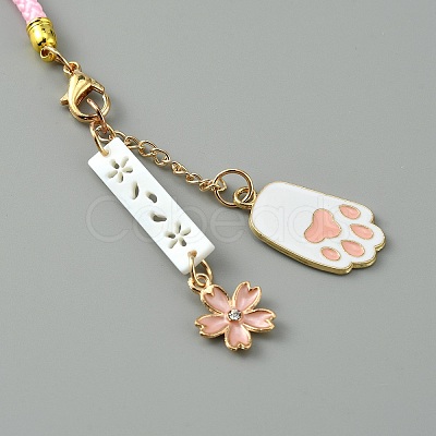 Cute Japanese Cherry Blossom Pendant Decorations HJEW-WH0068-05A-1