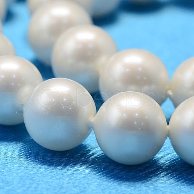 Round Shell Pearl Bead Strands BSHE-L011-6mm-A013A-1