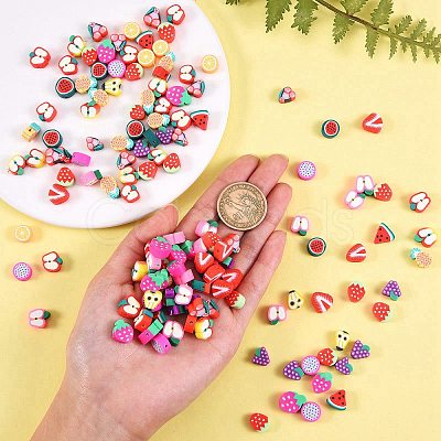 280Pcs 14 Style Handmade Polymer Clay Beads CLAY-SZ0001-56-1