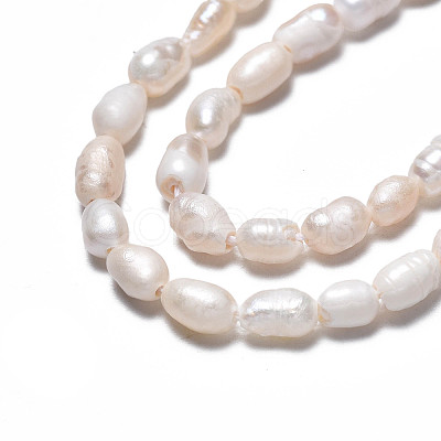 Natural Cultured Freshwater Pearl Beads Strands PEAR-N012-03C-1