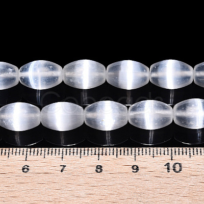 Dyed Natural Selenite Beads Strands G-T138-233A-1